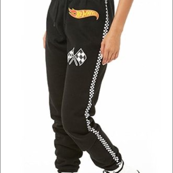 Forever 21 Pants - 3/$25🦋NASCAR hotwheels checkered joggers